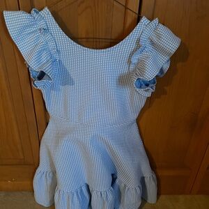 Janie and Jack gorgeous light blue ponte knit dress